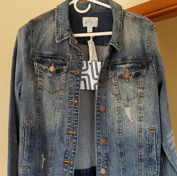 market and spruce camila boyfriend denim jacket